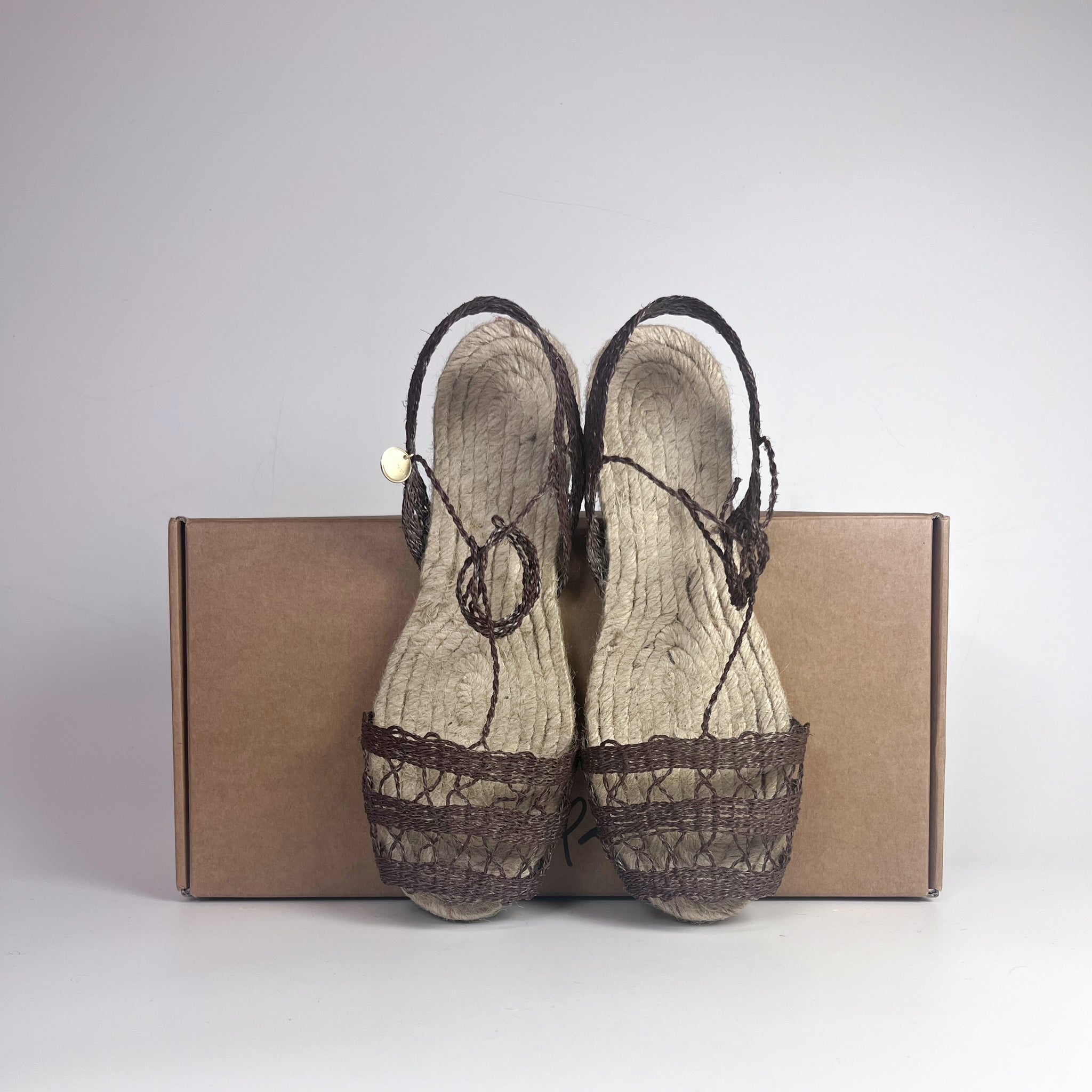 espadrilles doble basic marron