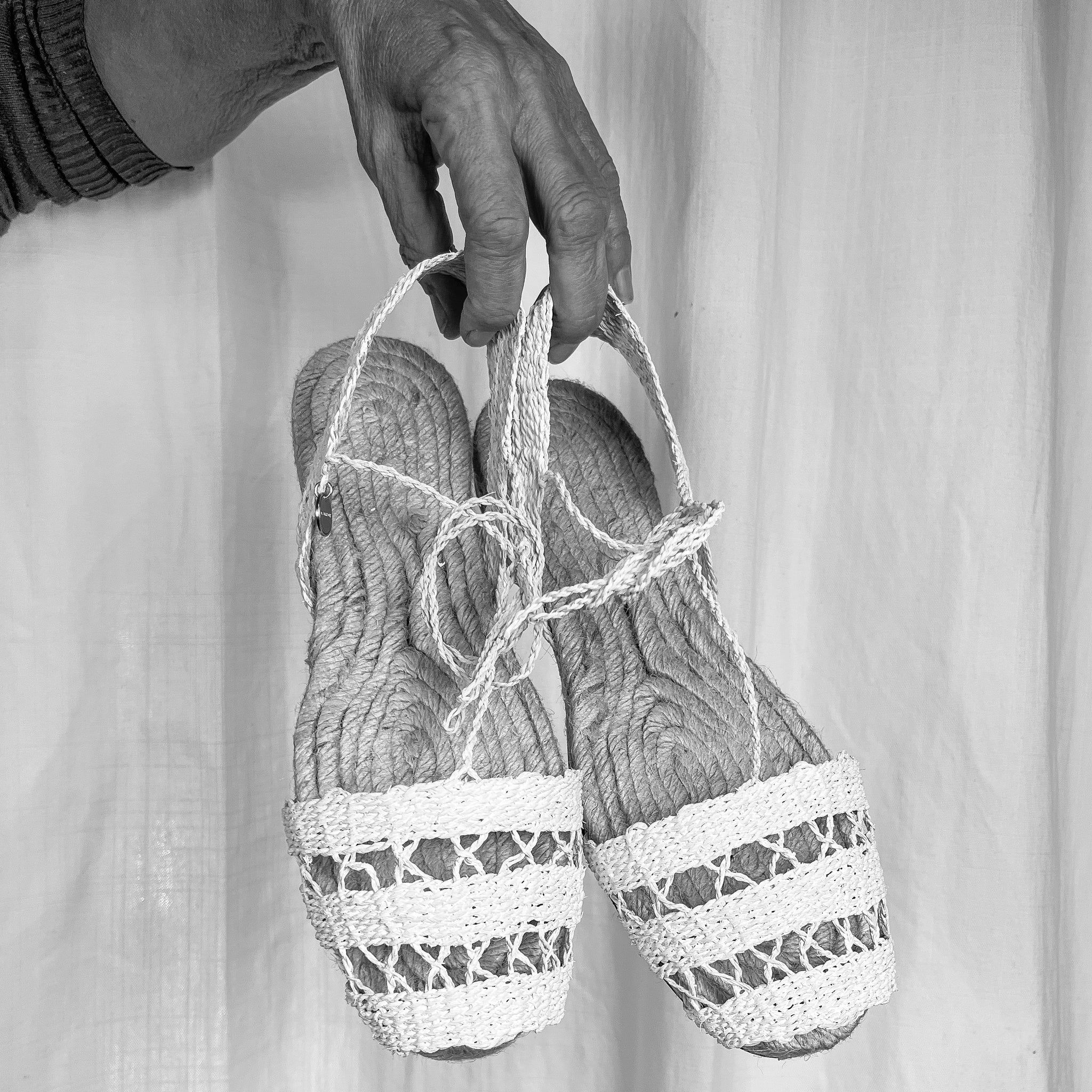 espadrille doble basic white